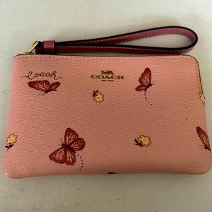 Pink Coach Wristlet